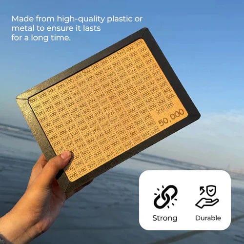 Wooden Umrah Savings Box with Target Tracker