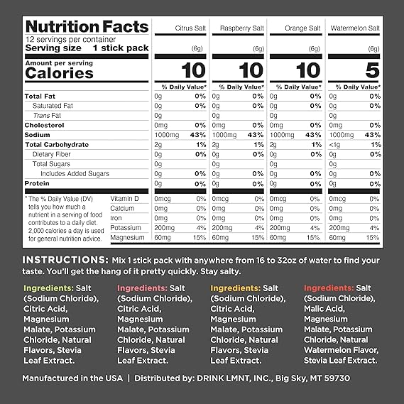 Drink LMNT Zero Sugar Electrolytes - Variety Pack | Drink Mix | 12-Count